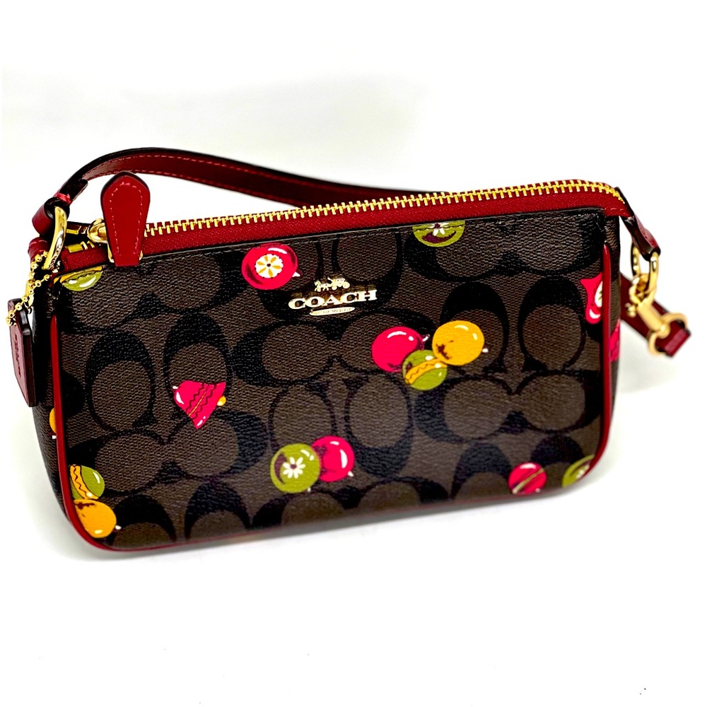 Coach💥NWT💥C7403 Nolita 19 in Signature Canvas Ornament Print Brown Black